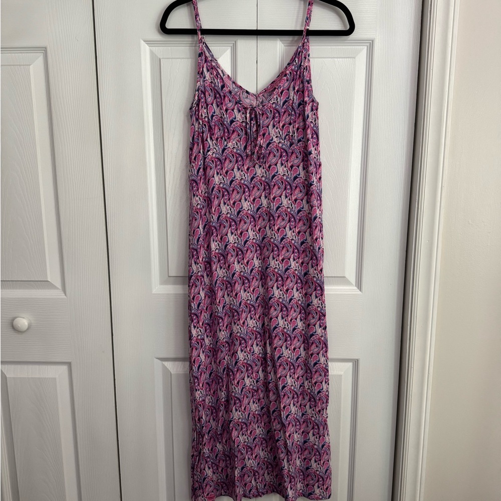 Simply Southern Pink and Blue Paisley Dress